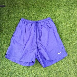 Vintage Nike Purple Nylon Shorts Womens Medium Y2K Lined Athletic